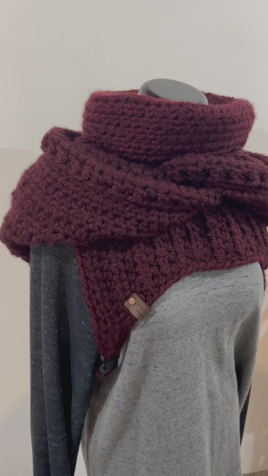 Claret Matrixx Hooded Cowl